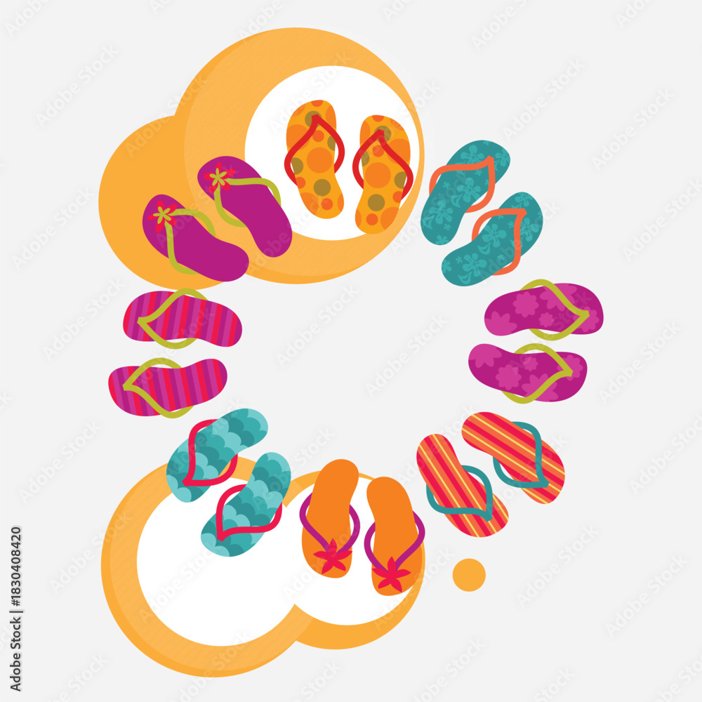 Fototapeta premium summer holidays elements vectors