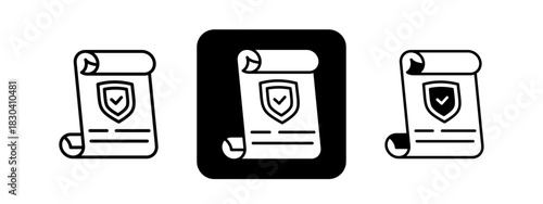 Resolution  Solid color and black line drawing vector illustration set