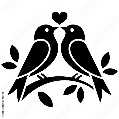 Love Birds Silhouette