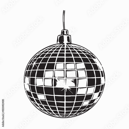 Luxury Disco Light Vector Image Isolated on white Background