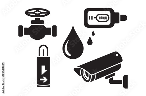 Allergen & Dietary Silhouette Vector Icon Set – Food Safety & Nutrition Symbols