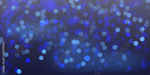 Vibrant Sapphire Blue Digital Bokeh Particle Flow Abstract Background