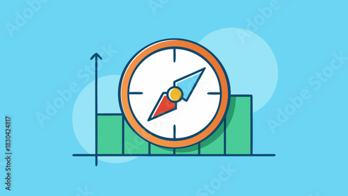 A compass guiding investment decisions through financial market analysis
