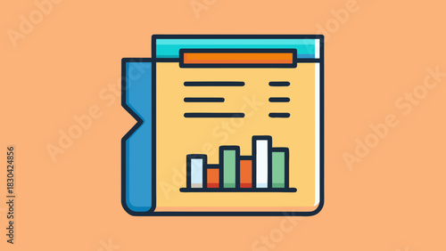A financial options report featuring data trend analysis graphs