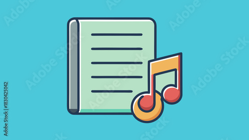 Music Note and Sheet Icon Representing Song Rights Investment