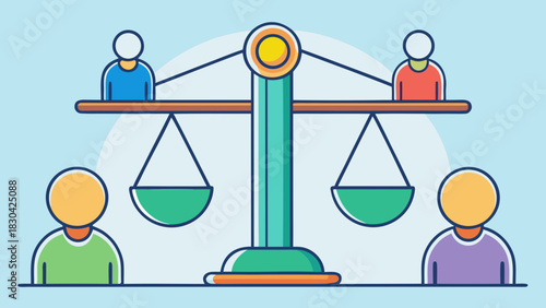 Icon of scales representing balance and socially responsible investment