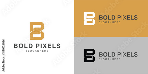 Abstract Monogram B Logo Mark – Professional Corporate Identity Symbol