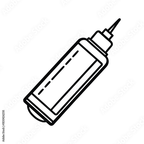 Adhesive Glue Stick Outline Vector Icon. Stationery, Craft, Paper Glue Stick Vector Line Icon.