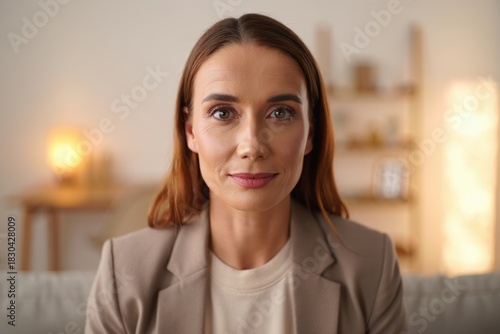 Counselor headshot facing the camera with direct gaze and calm presence Free Download Counselor headshot facing the camera with direct gaze and calm presence - GFXLoad