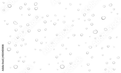 Realistic water drops. PNG drops, condensation on the window, transparent water drop. Abstract water drops, bubbles on transparent background, digital liquid design, Stock royalty free
