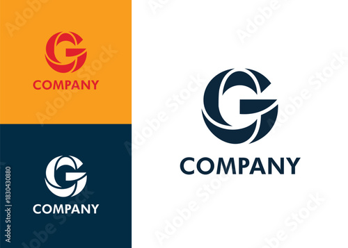 Abstract Letter G Logo – Modern Globe Orbit & Global Business Branding