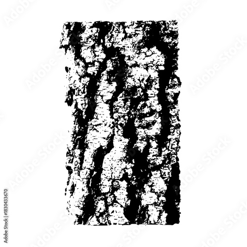 Vertical bark texture isolated on highquality vector illustration of tree bark surface for creating unique designs and backgrounds