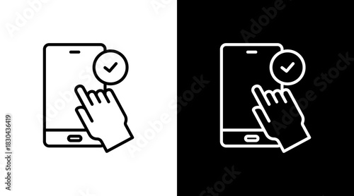 Easy Access White Icon Set Design