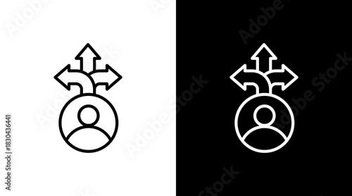 Guidance White Icon Set Design