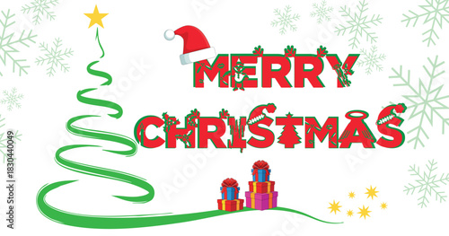 christmas, merry, holiday, celebration, festive, decoration, design, greeting, card, winter, season, december, snow, snowflake, tree, gift, present, ribbon, star, ornament, happy, joy, cheerful, brigh