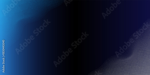 blue wavy halftone background. Dot pop art sport style vector illustration. Eps10