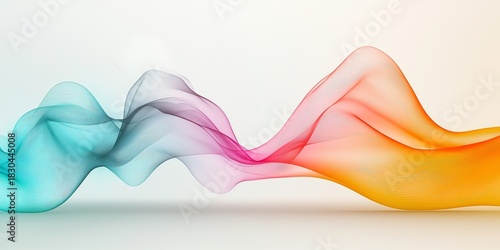 business  technology  startup  IoT concept Abstract colorful wave design with flowing lines.