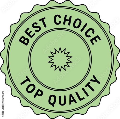 Best choice top quality seal green badge