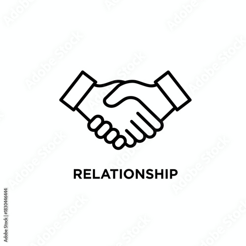 Green Screen-Ready A Handshake Icon Representing Business Relationships and Agreements