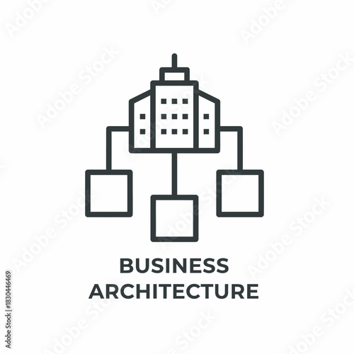 Blueprint for scalable business architecture, a flexible green screen foundation for visualizing organizational hierarchy and dynamic system integration