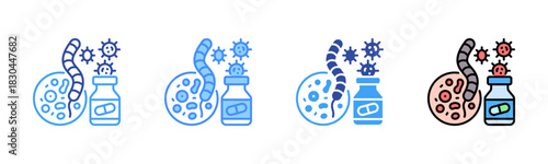 Syphilis Icon, Multi Styles Icon Set