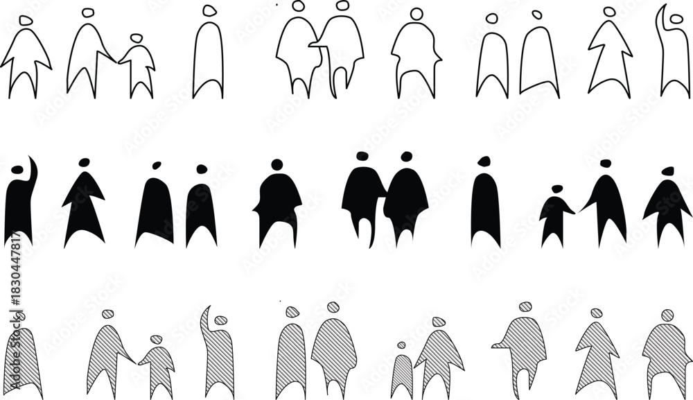 © GRASSS.H - Architectural People Sketch, Hand sketch different styles. Perfect for architectural plans, elevation, infographics, websites, or presentations needing simple, impactful human representations. © GRASSS.H - Architectural People Sketch, Hand sketch different styles. Perfect for architectural plans, elevation, infographics, websites, or presentations needing simple, impactful human representations.