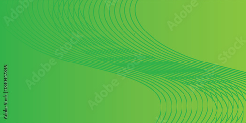 Latar belakang Gradien garis hijau dan kuning, informasi nano siber, gambar abstrak. eps 12
