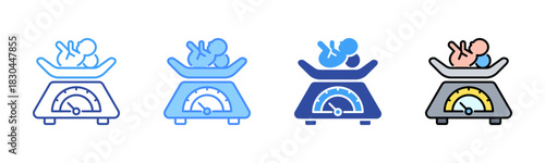 Weight Icon, Multi Styles Icon Set