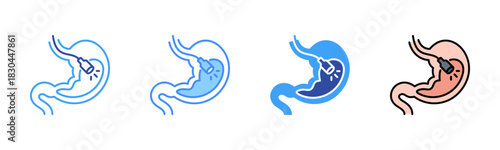 Endoscopy Icon, Multi Styles Icon Set
