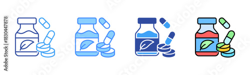 Medication Icon, Multi Styles Icon Set