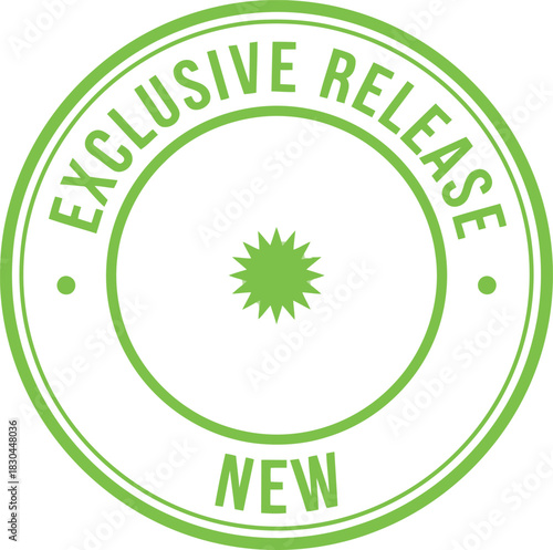 Exclusive release new product stamp circle green