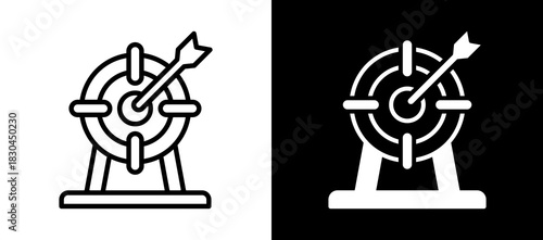 Target whiteblack icon