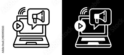 Marketing whiteblack icon