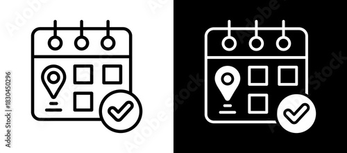 Events whiteblack icon