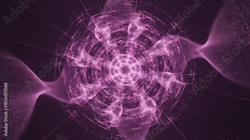 Ethereal Energy: An abstract illustration of glowing energy, radiating with intricate patterns and shapes, symbolizing the unseen forces and interconnectedness of the cosmos.