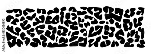 Irregular organic liquid fluid blob shape vector illustration set. Random various wave abstract irregular bubble curve fluid blob template for presentation design, flyer, isolated on white background