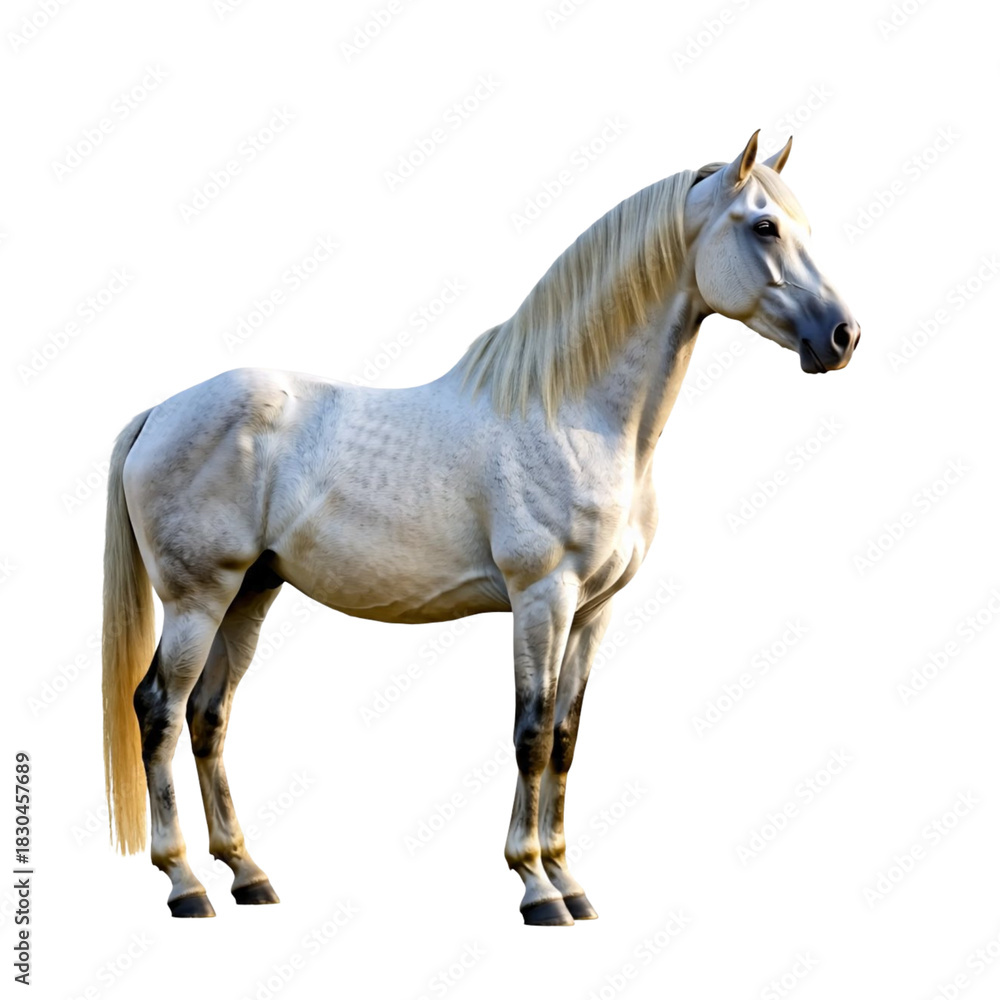 Fototapeta premium horse isolated on white background