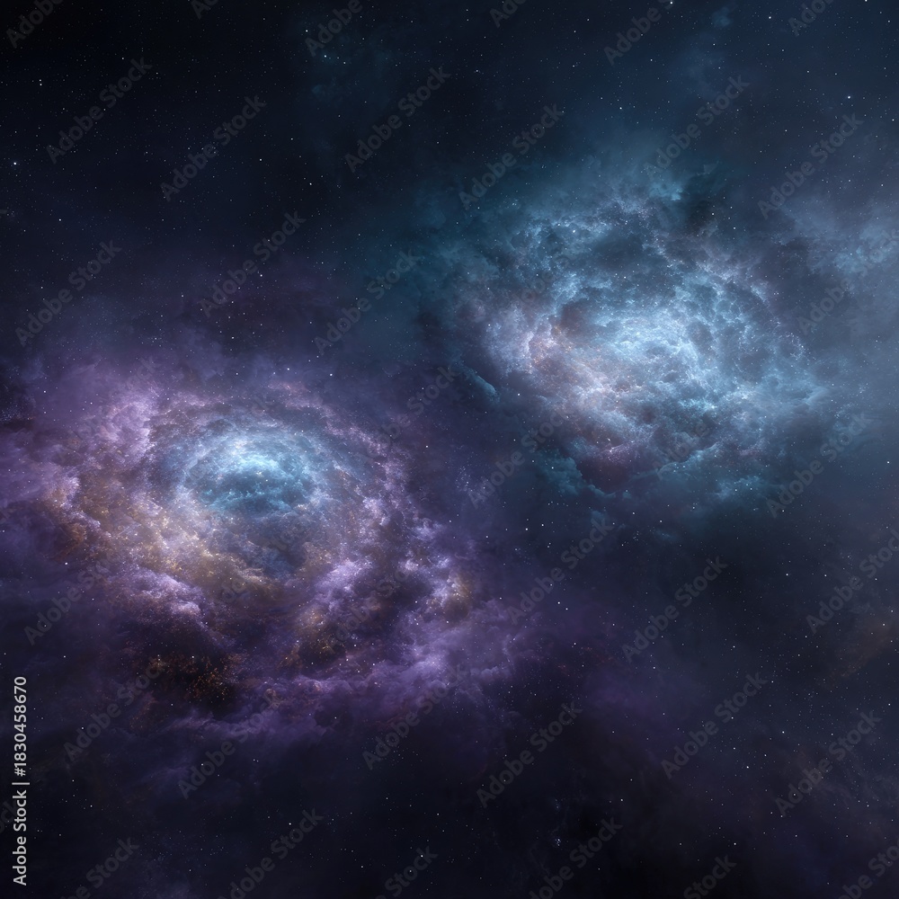 Fototapeta premium Colorful Nebulae In Deep Space