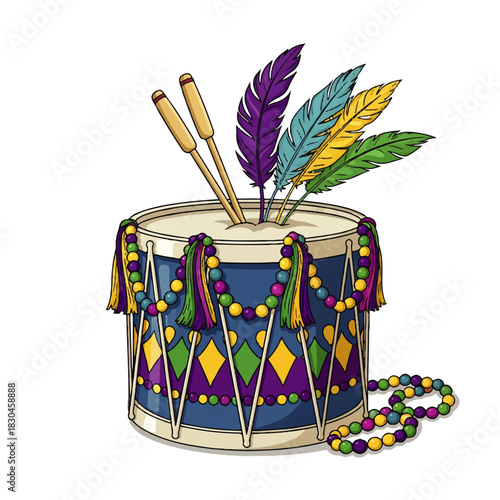 An illustration of a dancer in a vibrant, colorful skirt and hat, gracefully performing with swirling ribbons, symbolizing movement and celebration.