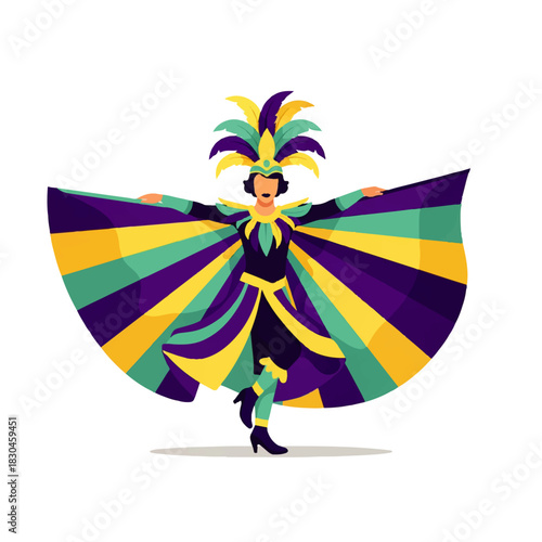 Minimalist flat illustration of two hands playing a drum with drumsticks. Vibrant colors and simple shapes depict a musical performance, perfect for music, celebration, or rhythm concepts.