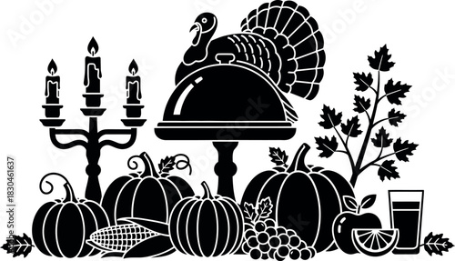 Thanksgiving dinner harvest feast celebration traditional event