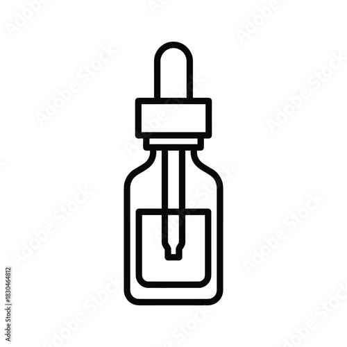 Dropper Bottle Outline Icon