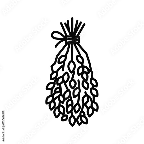 Dried Herbs or Leaves Bunch Icon