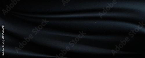Smooth elegant black satin texture abstract background. Luxurious background design