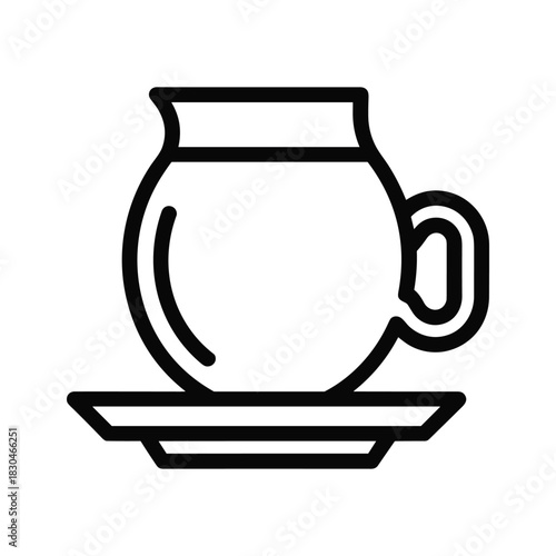 Pitcher with Saucer Icon