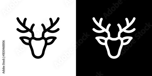 トナカイ・鹿のアイコン