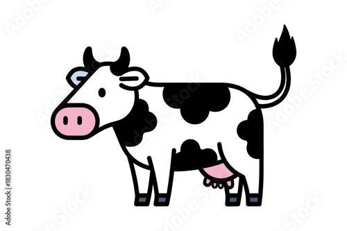A Cow Clipart Vector Illustration