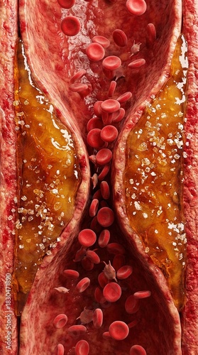 A detailed and close-up vie...