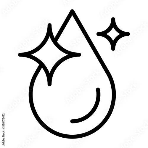 Fresh Water Outline Icon