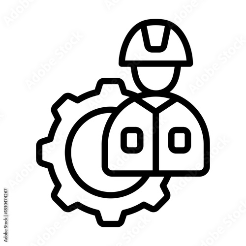 Operator Icon - Black Outline